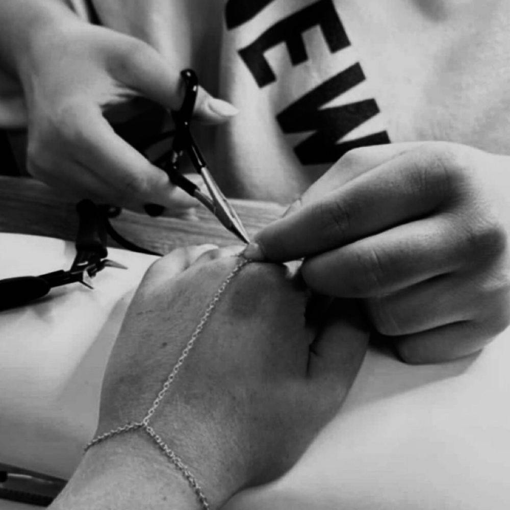 Permanent Jewelry Re-size at The Nail Hub in Uniontown, PA