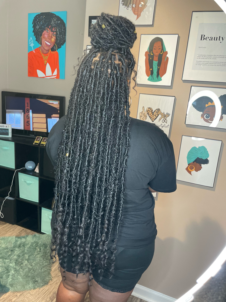 Distressed Goddess Locs (Waist)