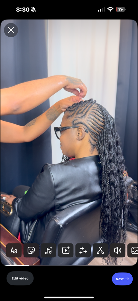 Versatile Knotless Mohawk