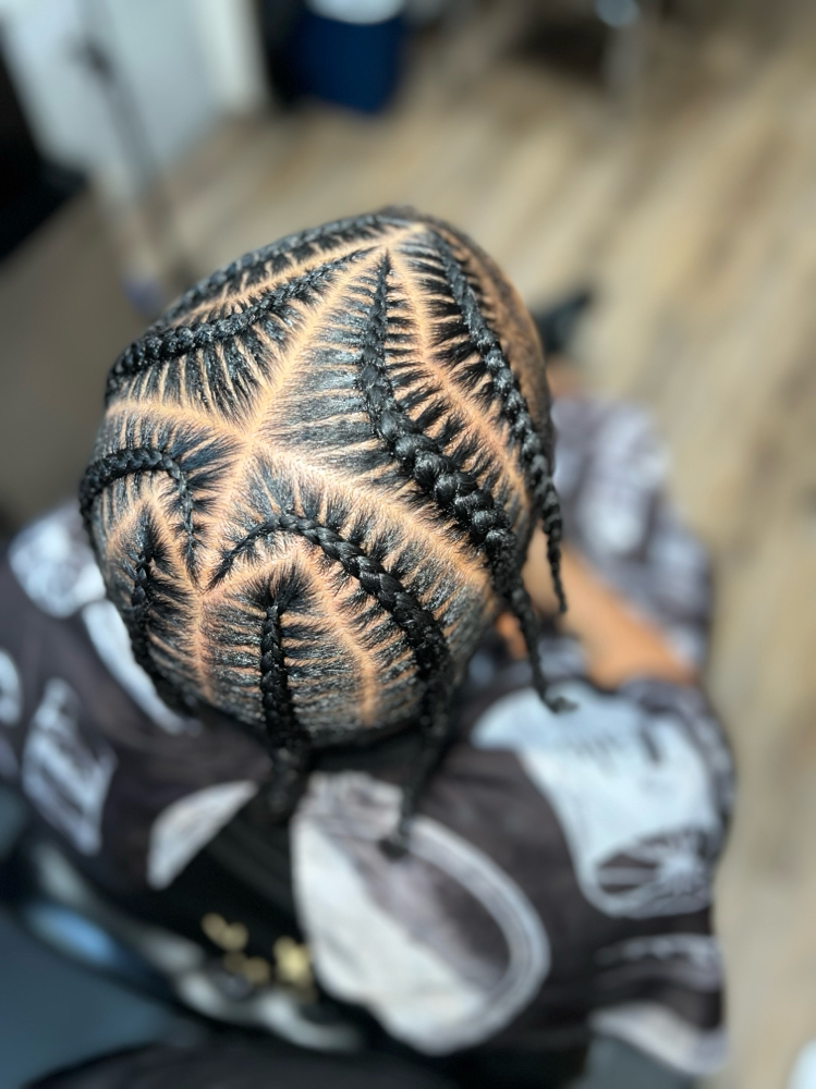 Wash & Cornrow Style (6)