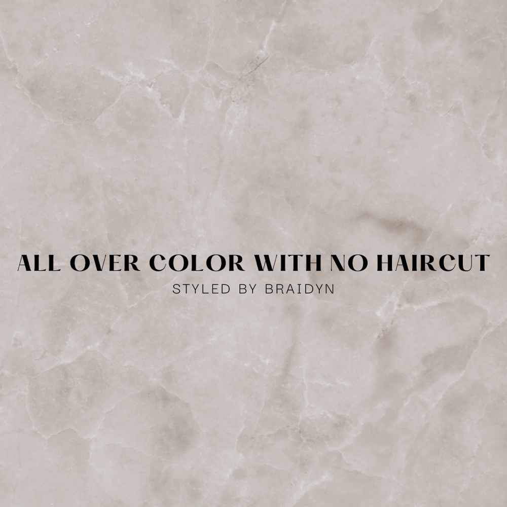 All Over Color with No Haircut