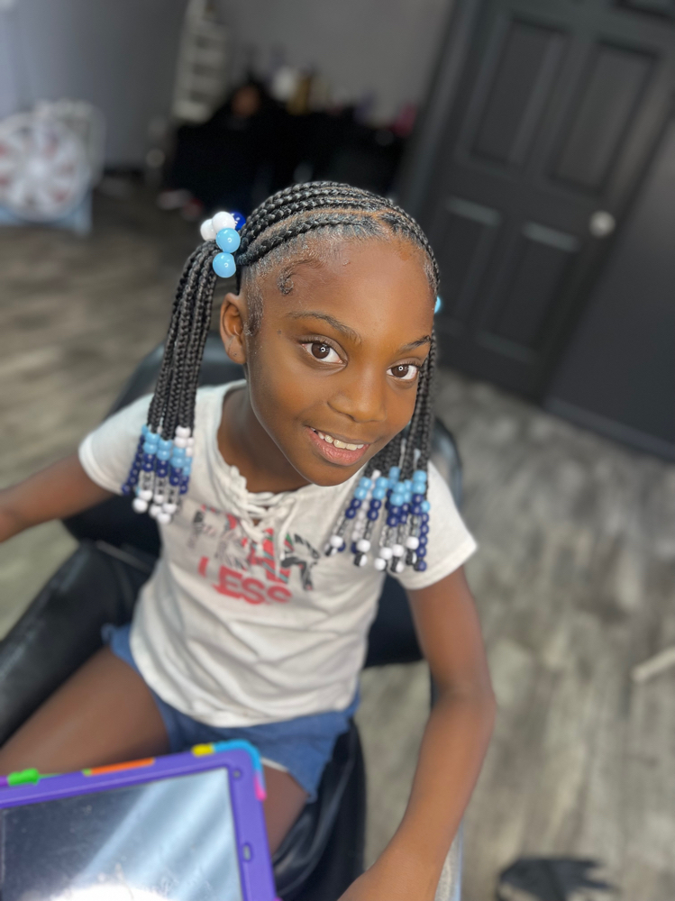 Kids Natural Braids W/Beads