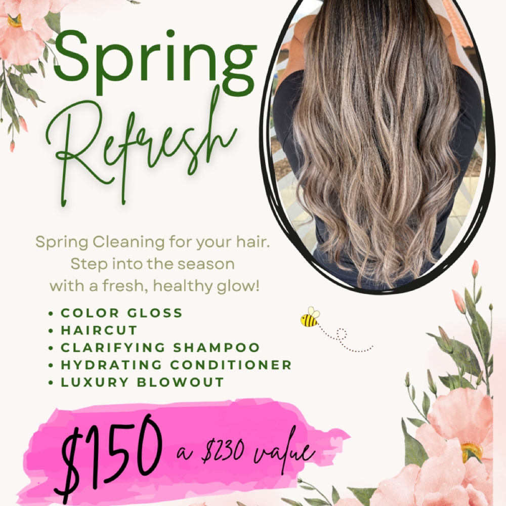 Spring Refeesh at Elevated Hair Lounge in Canyon Lake, CA