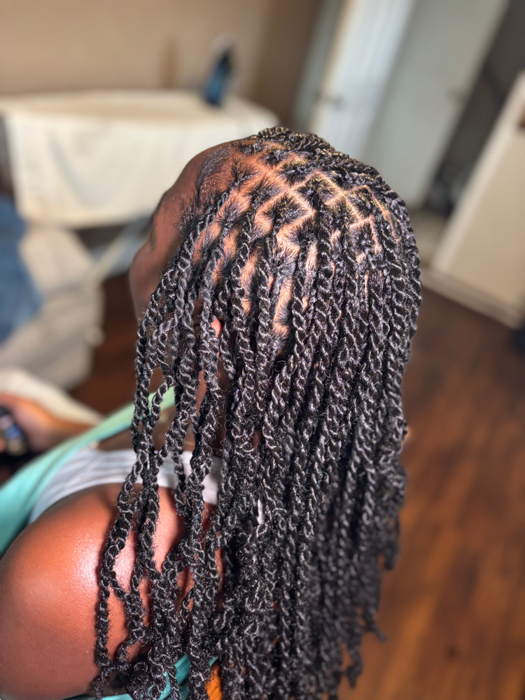 Mini kinky twists at Crowned by Lexx in Gpt/Biloxi, MS