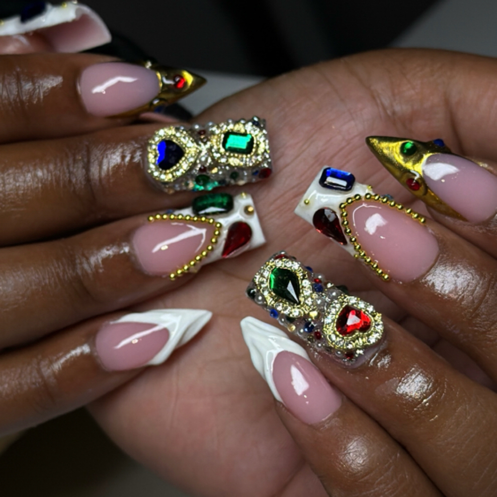 Polygel Set at Blvck Nails in Houston, TX
