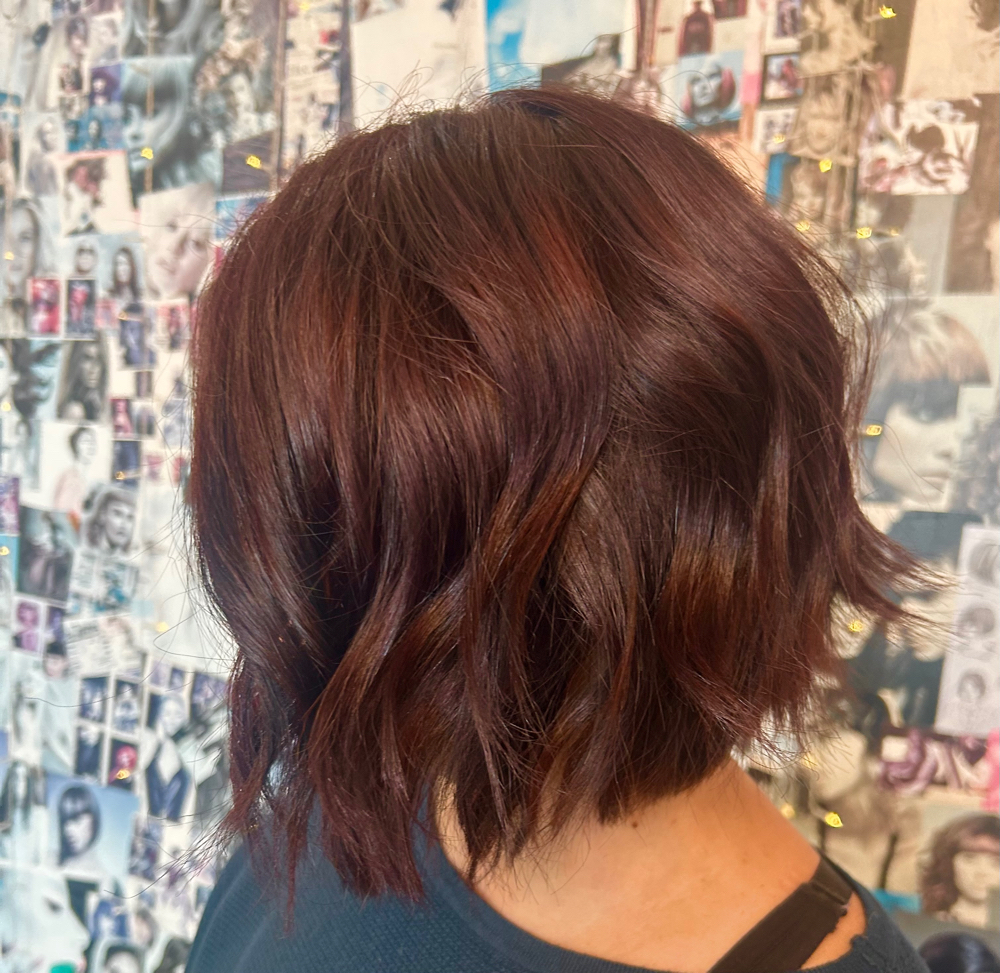 Short Haircut With Blowdry