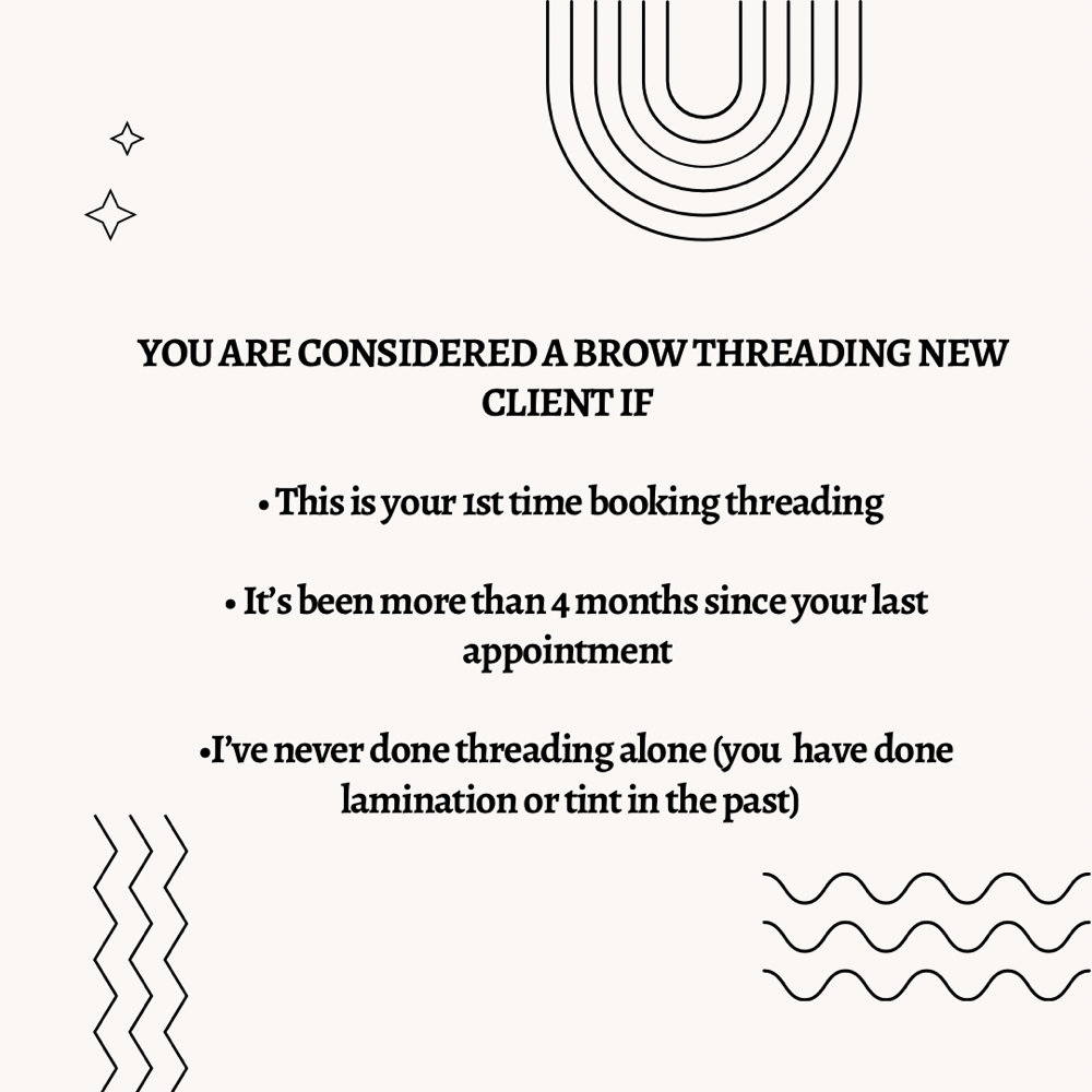 Brow Threading New Client