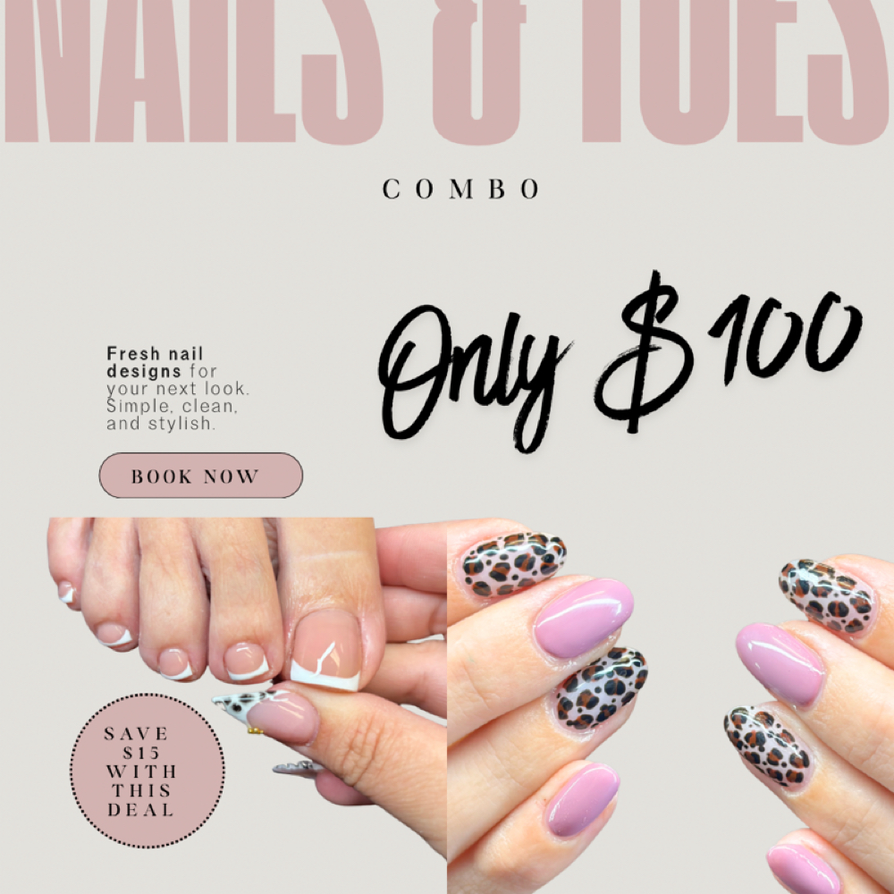 Nails & Toes Combo at Bad Habit Beauty in Milan, TN