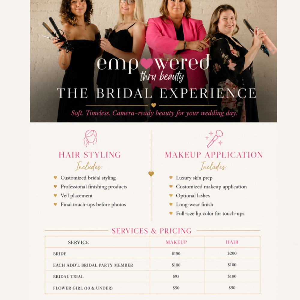 Bridal Makeup services at Empowered Thru Beauty by Katie Stephenson in Huntsville, AL