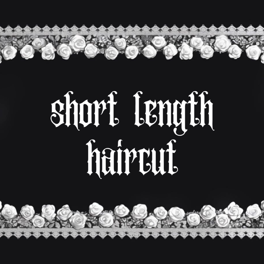 short length haircut at Shearly ✦ Departed in Hanford, CA
