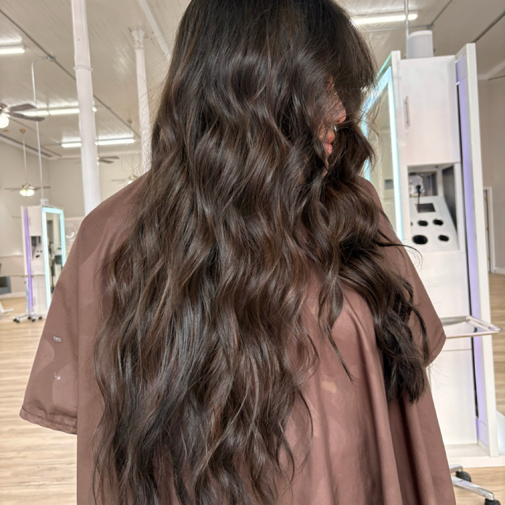 flat iron or curl style