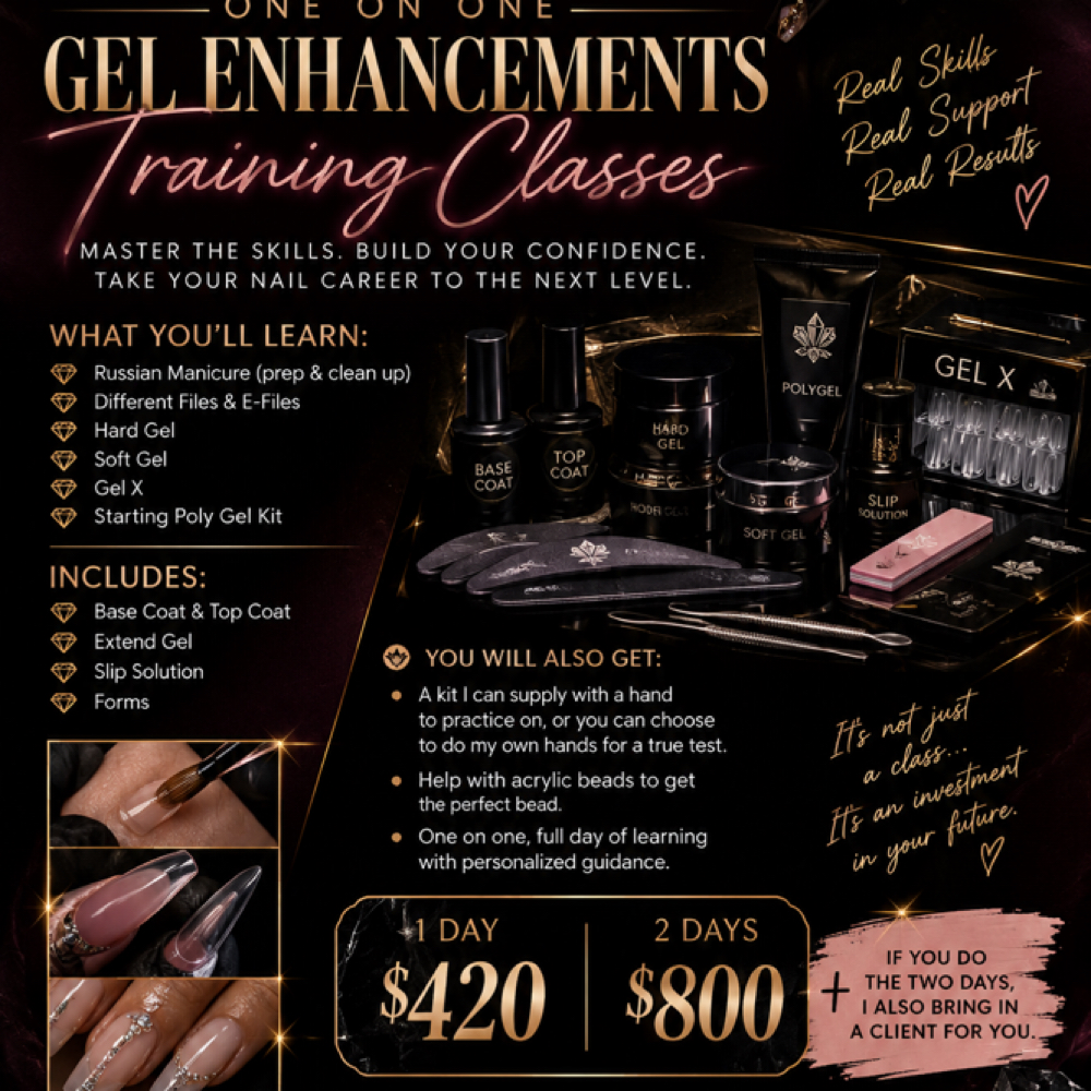 One On One Trainings { 1 & 2 day } at Black Crystal Nails LLC in Sebring, FL