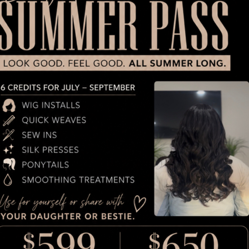 Summer Pass Full Payment at SNOW STYLES Salon in Amherst, NY