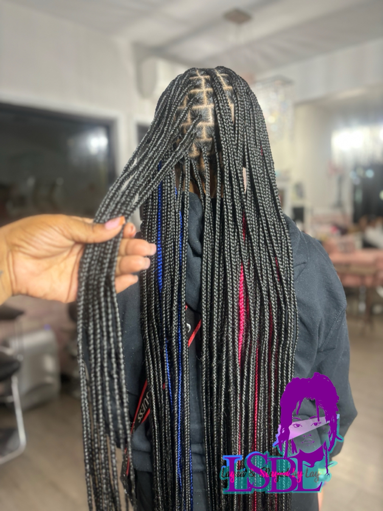 Medium Knotless Braids