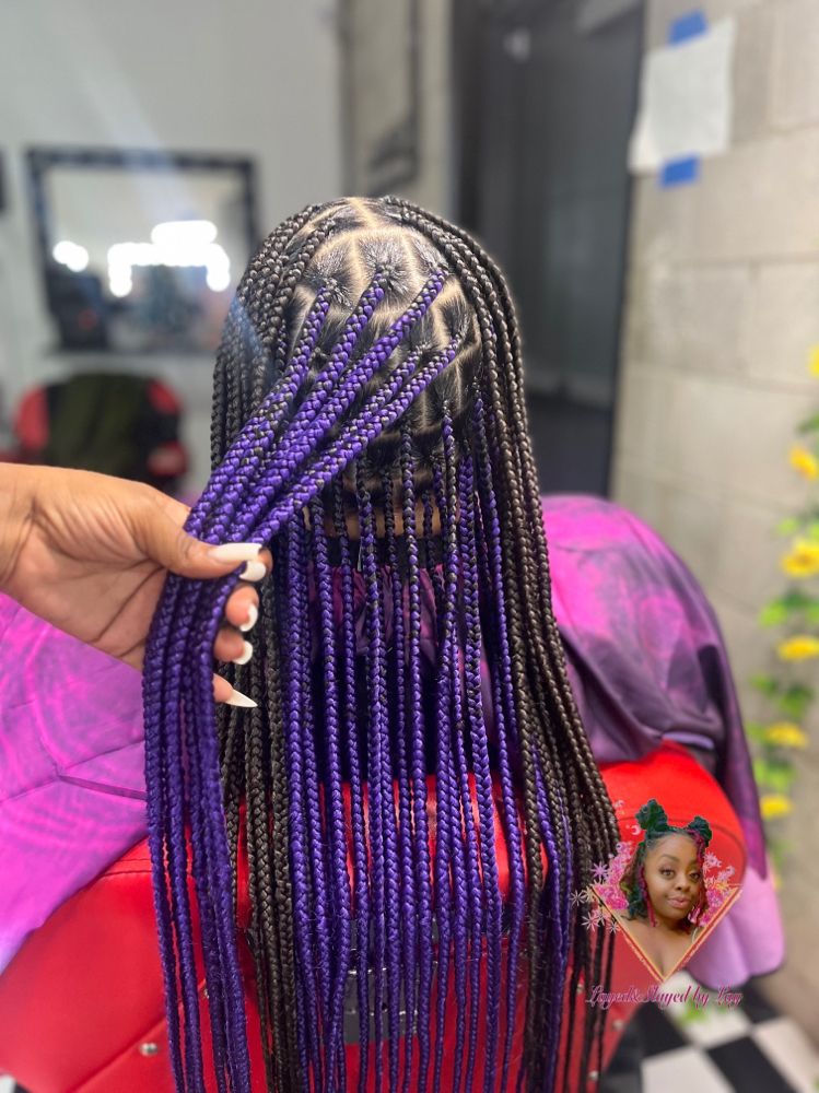 Medium Knotless Braids