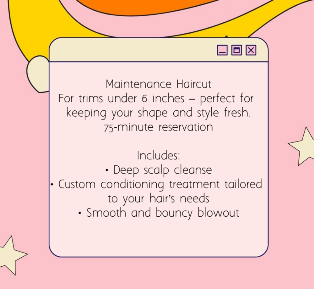 Maintenance Haircut
