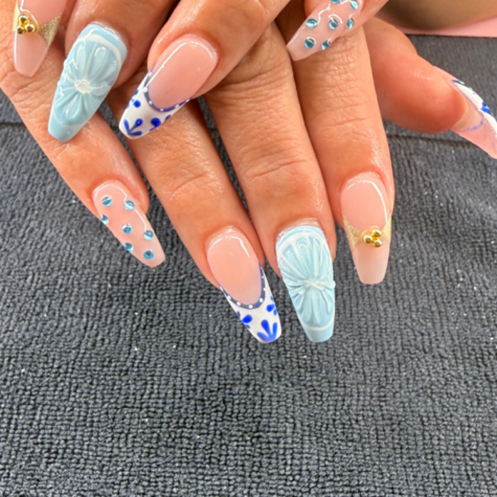 Acrylic Fill at LK Nails in Greer, SC