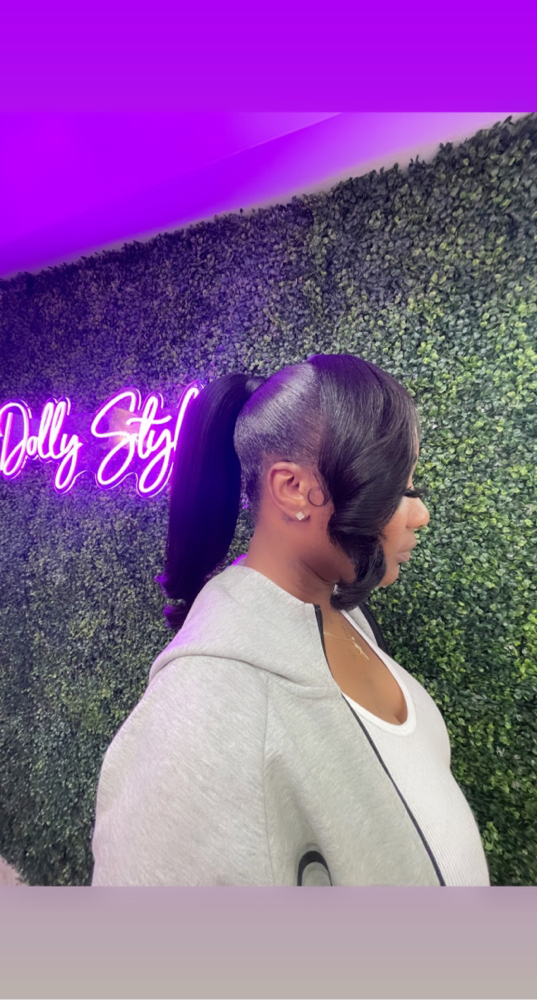 Side Bang Ponytail