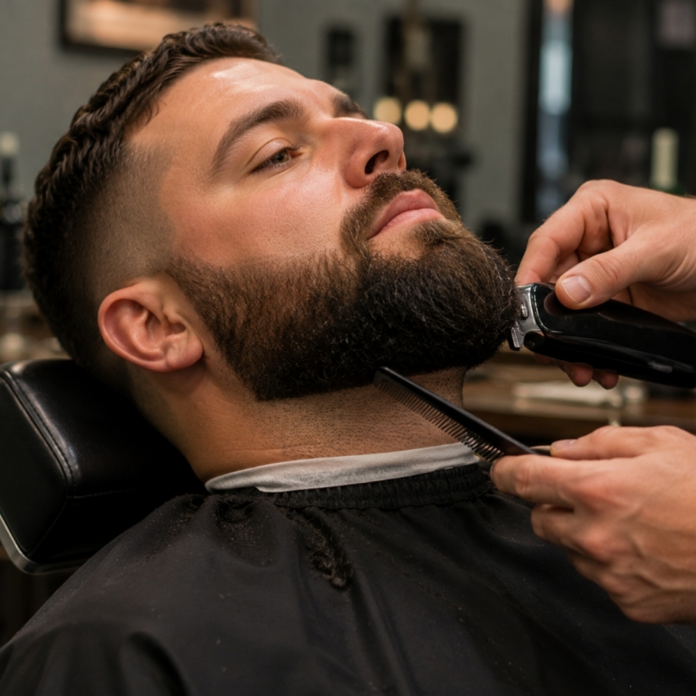 Sharp Finish Beard Sculpt at The Beauty Bartender in Hudson Oaks, TX