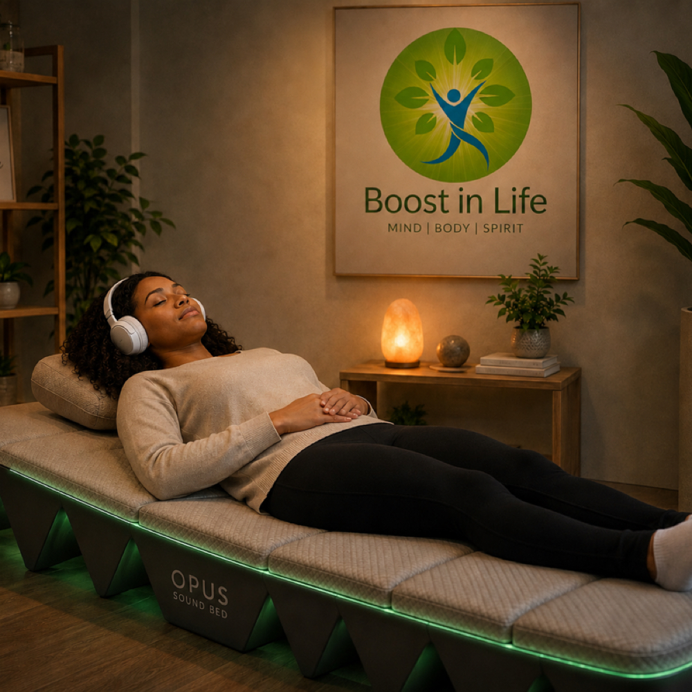 OPUS Soundbed Relaxation Session at Boost in Life Holistic Healing in Houston, TX