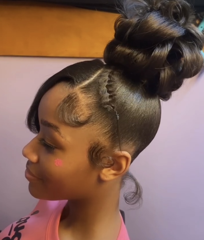 Pin Curl Updo at Aramati by Taj in New Braunfels, TX