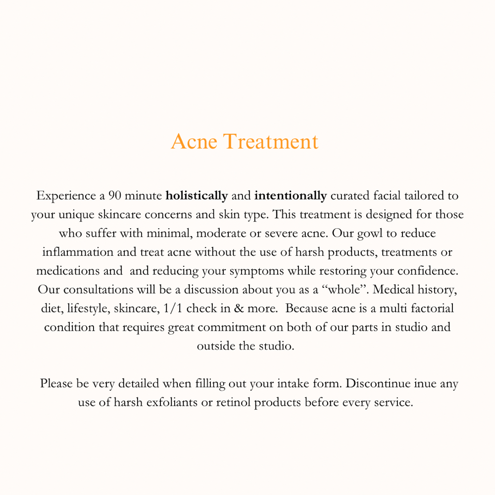 Acne Signature Facial (Pop Up) at Sol Beauty Studio in Williamsburg Brooklyn, NY