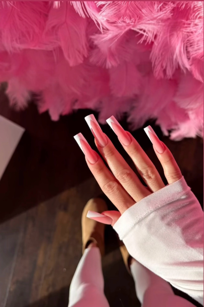 FULL SET HARD GEL EXTENSIONS Long