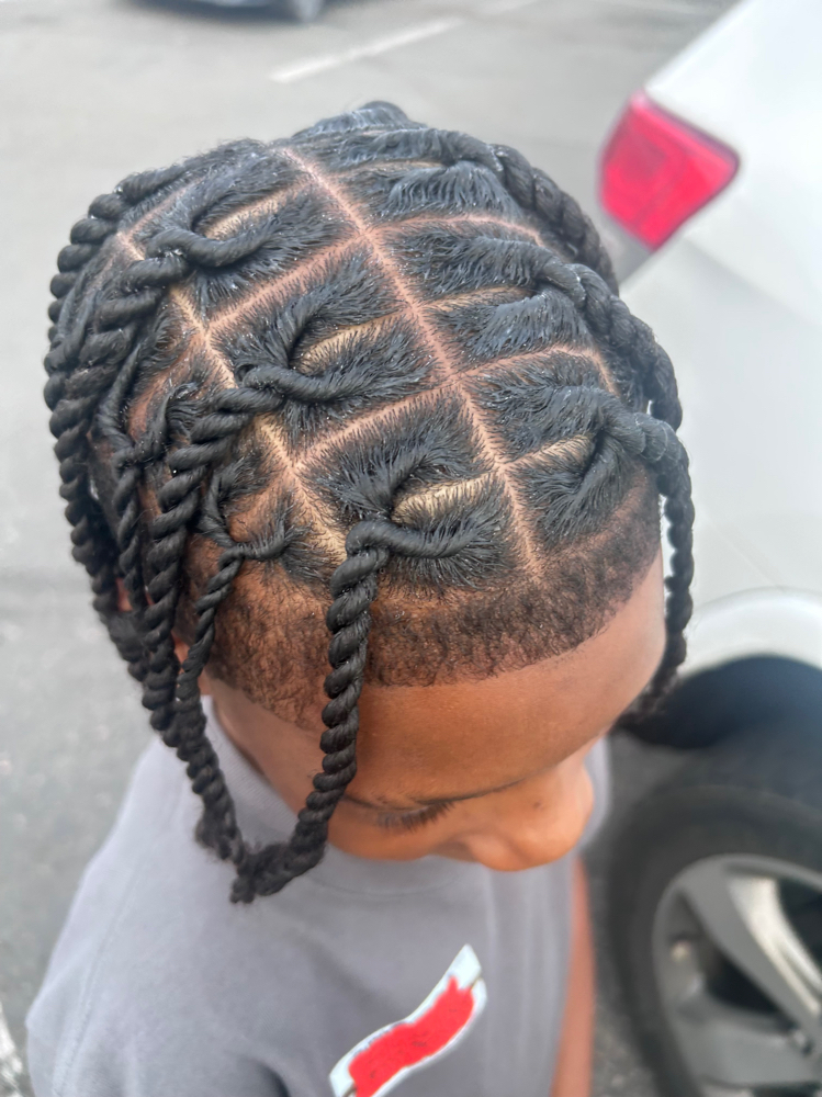 2 Strand Twists (Top Of Head)