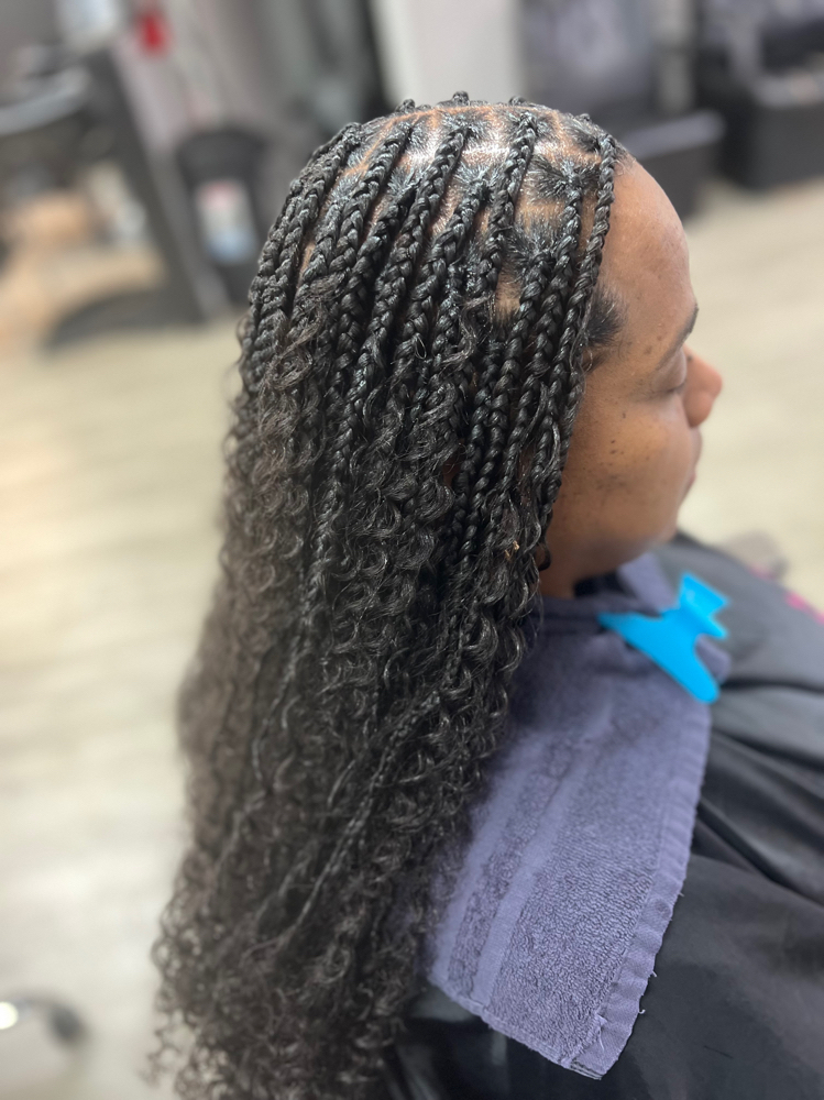 Boho Box Braids, Medium, Long
