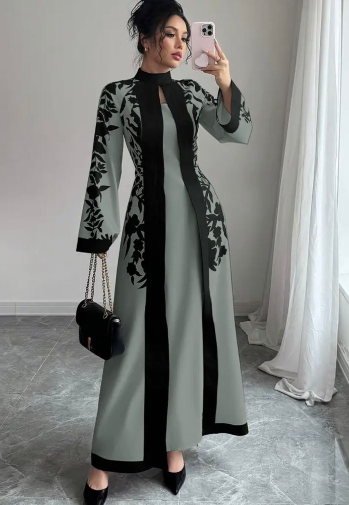 Grey Abaya
