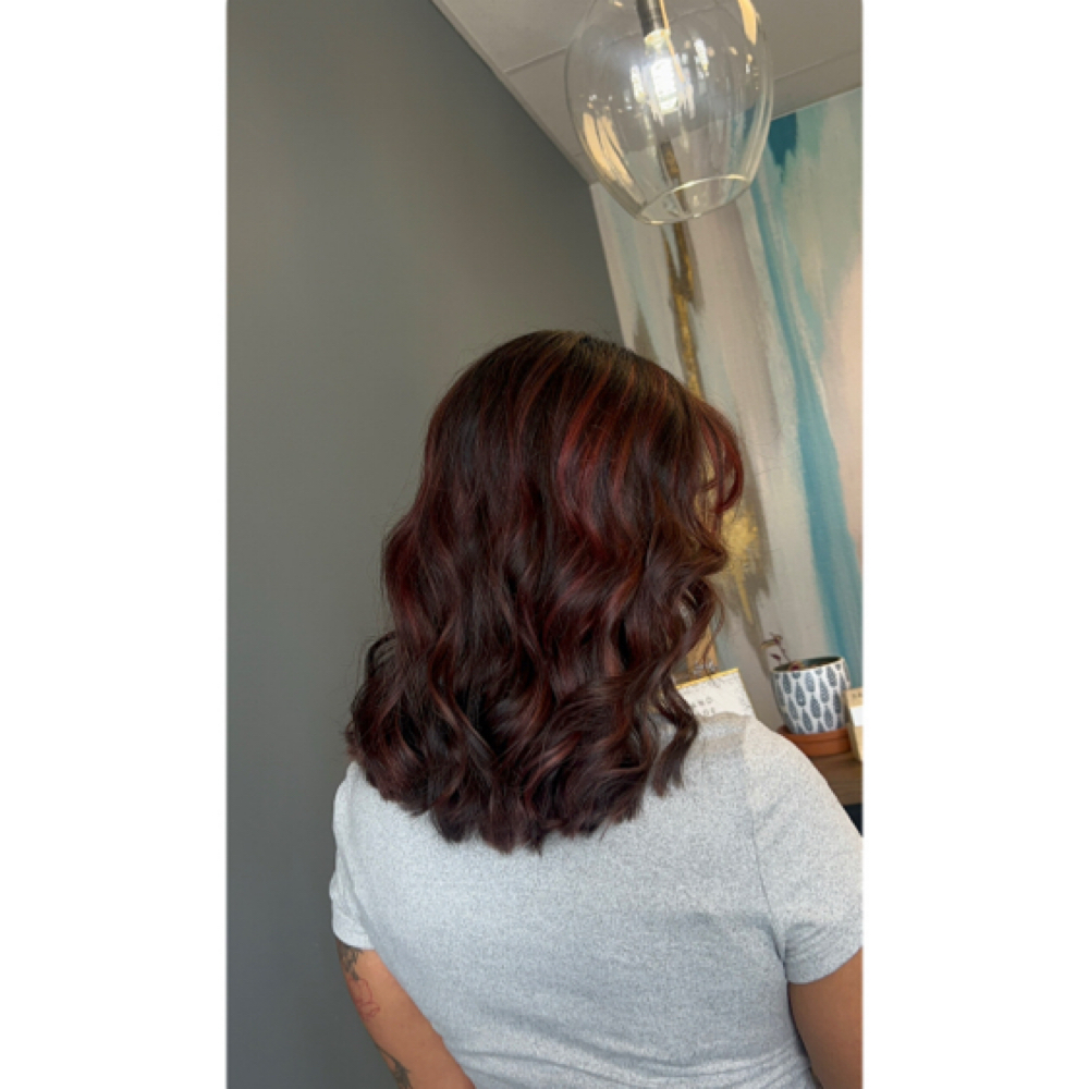 All Over Color  & Partial Highlight at kenji's Hair Lab in Blacklick, OH