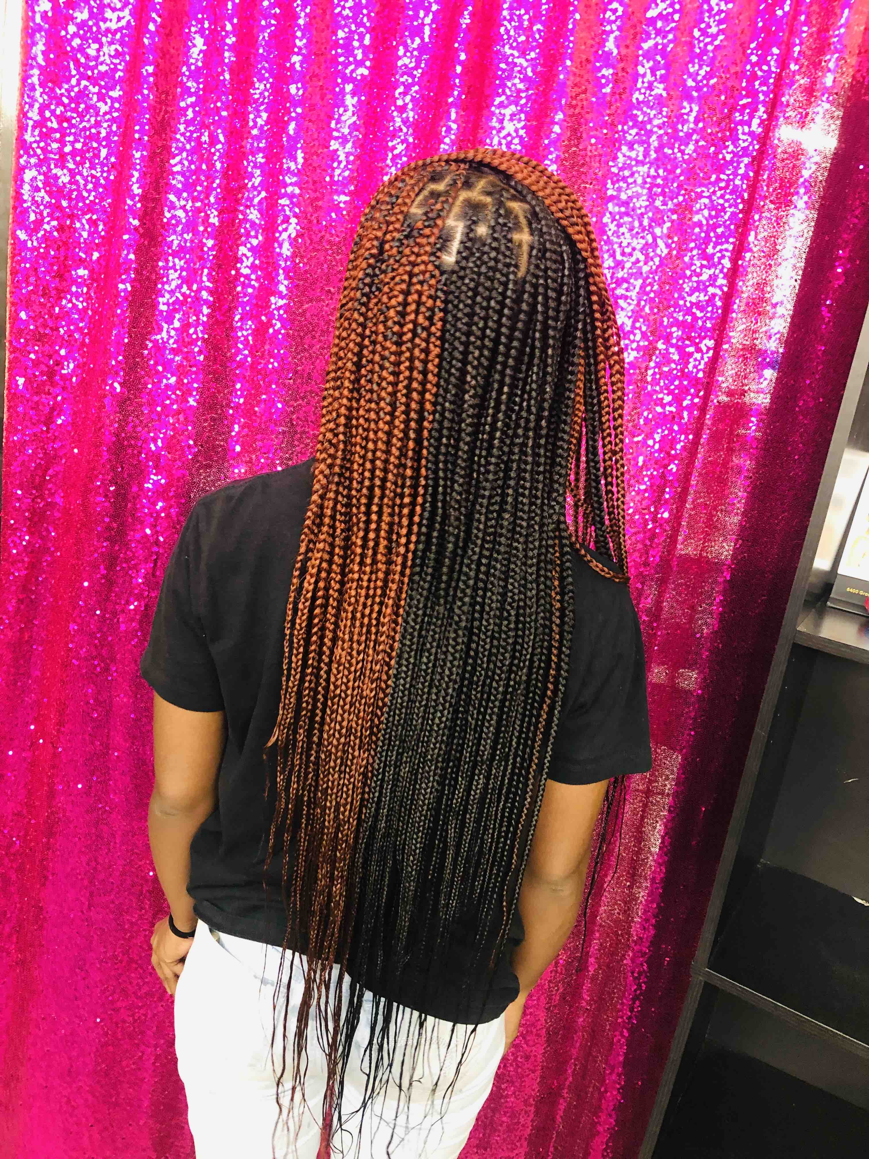 Medium Knotless Braids 💕