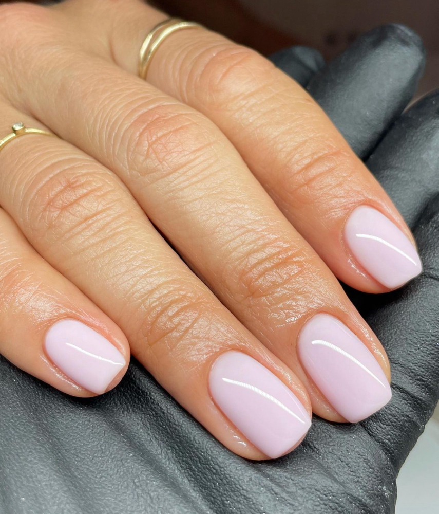 Gel manicure W/ Rubber Base