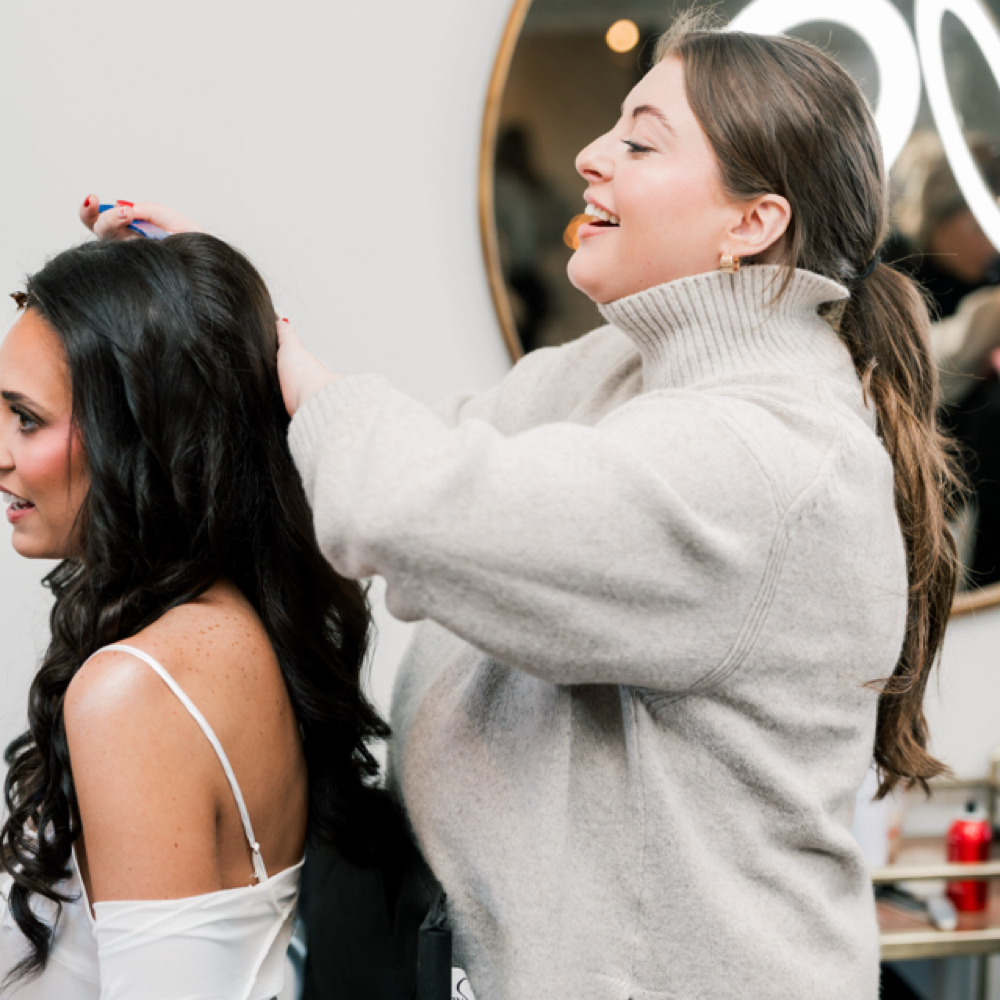 Wedding Hair + Makeup Trial Run at Artistry By Emmy in Eddyville, KY