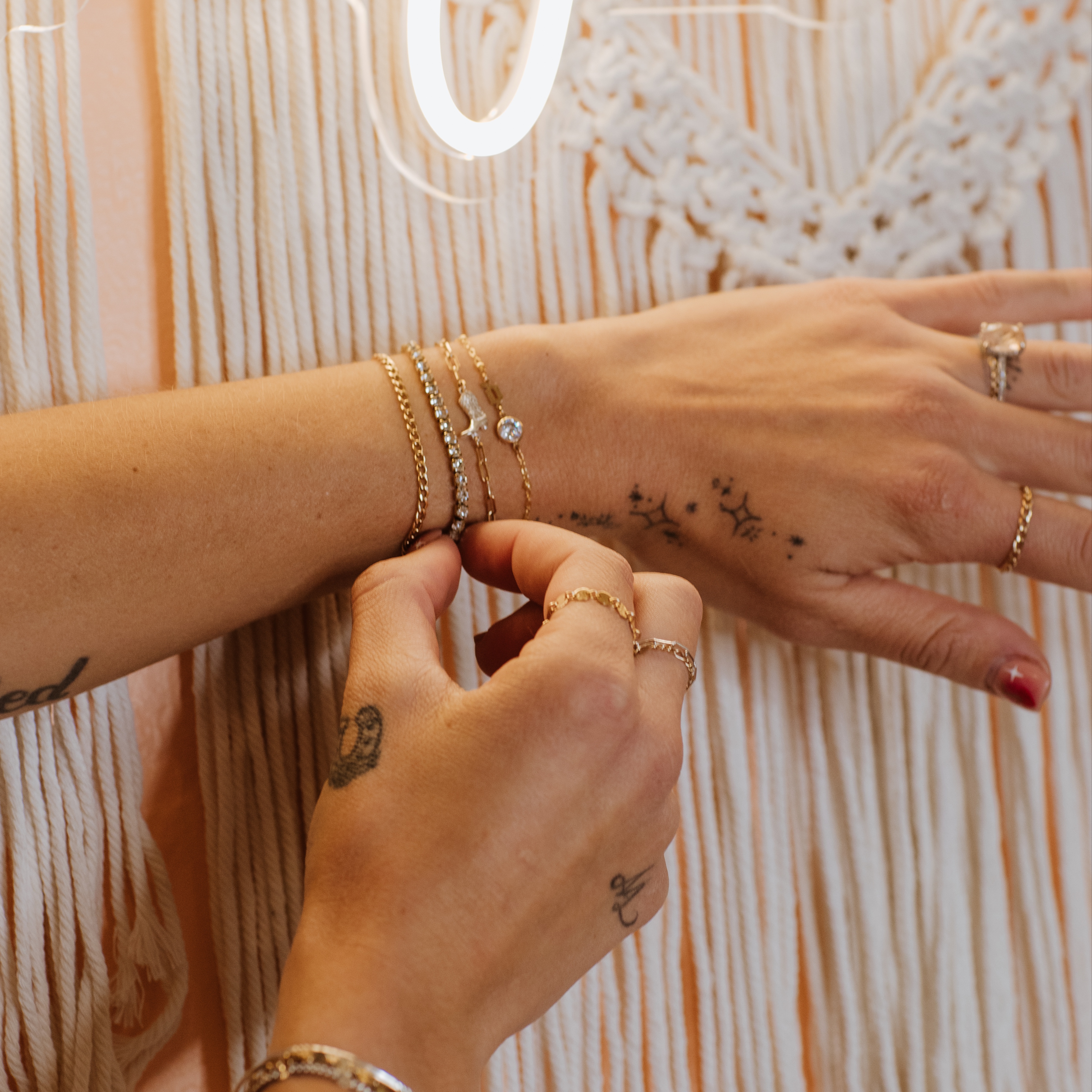 Multiple Pieces of Jewelry at The Shoppe Beauty Studio in Arroyo Grande, CA