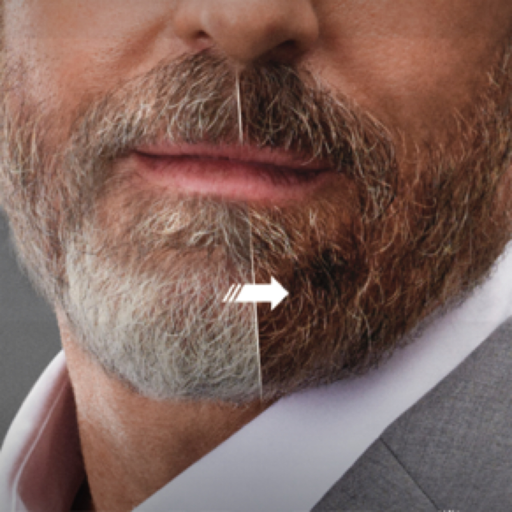 Gray blending – beard at EDGE District Barber Studio in St Petersburg, FL