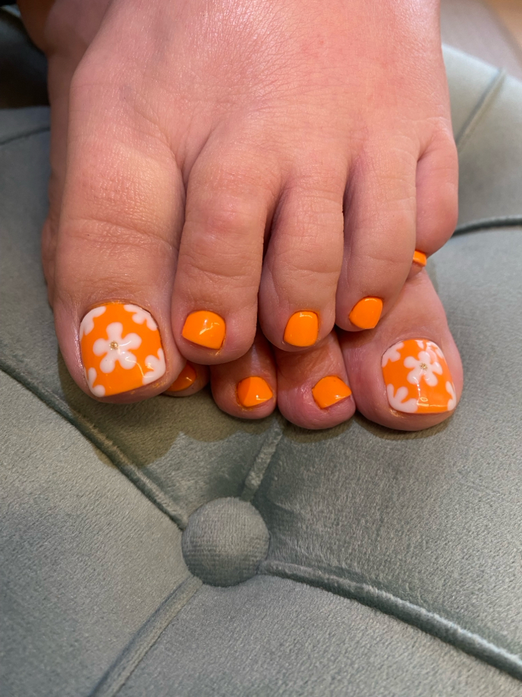 Gel Toes Polish Change (dry)