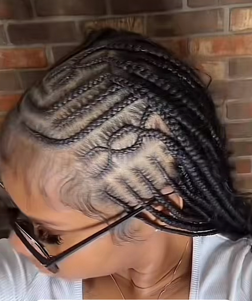 Fulani Braid With Knotless Back