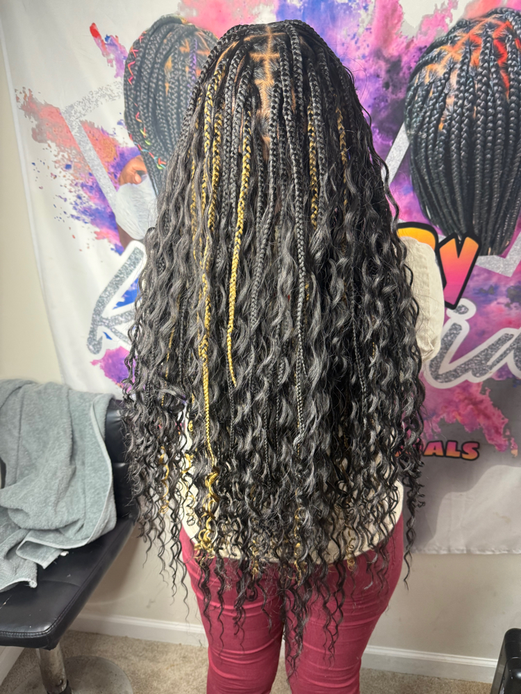 Boho Knotless 16 & Up at BraidsByKyeshia in Ocala, FL