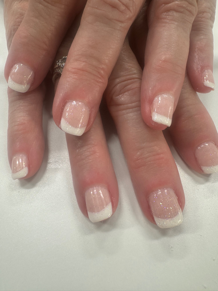Gel Manicure (Pink & White)
