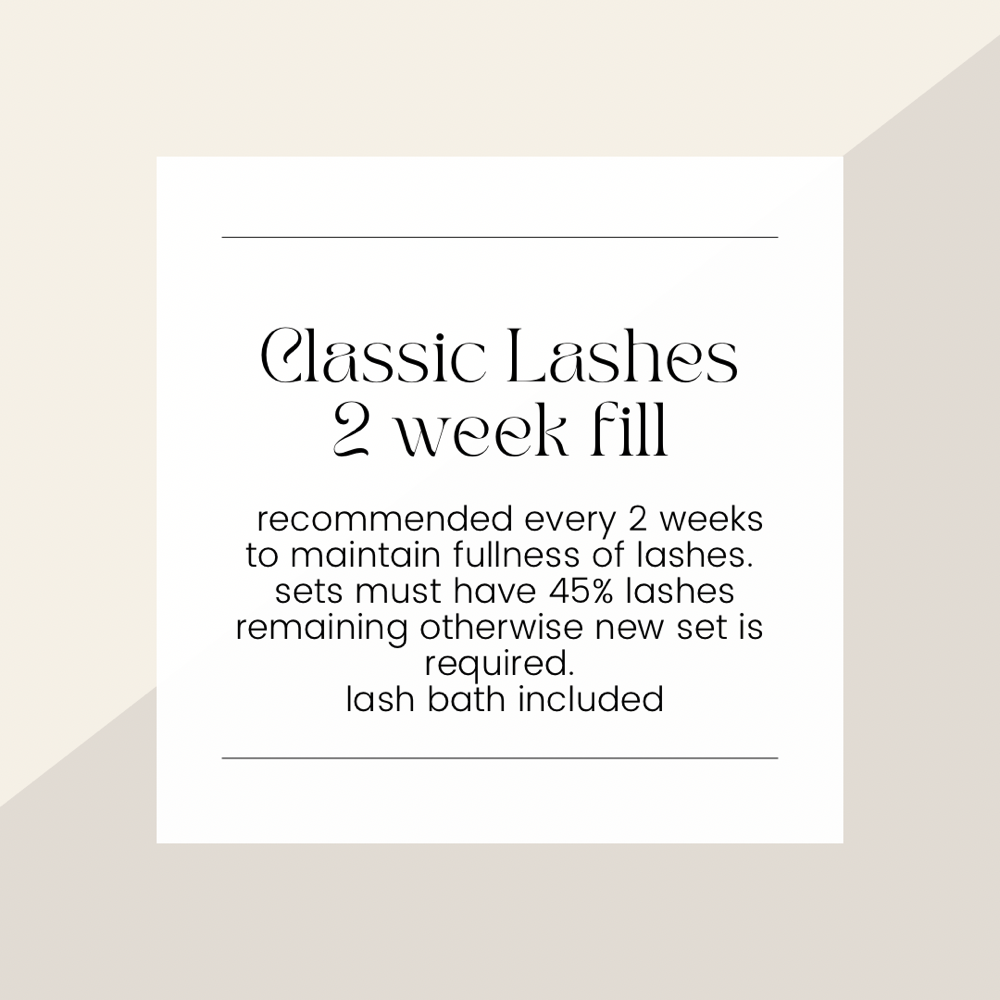 Classic Lashes—2 Week Fill