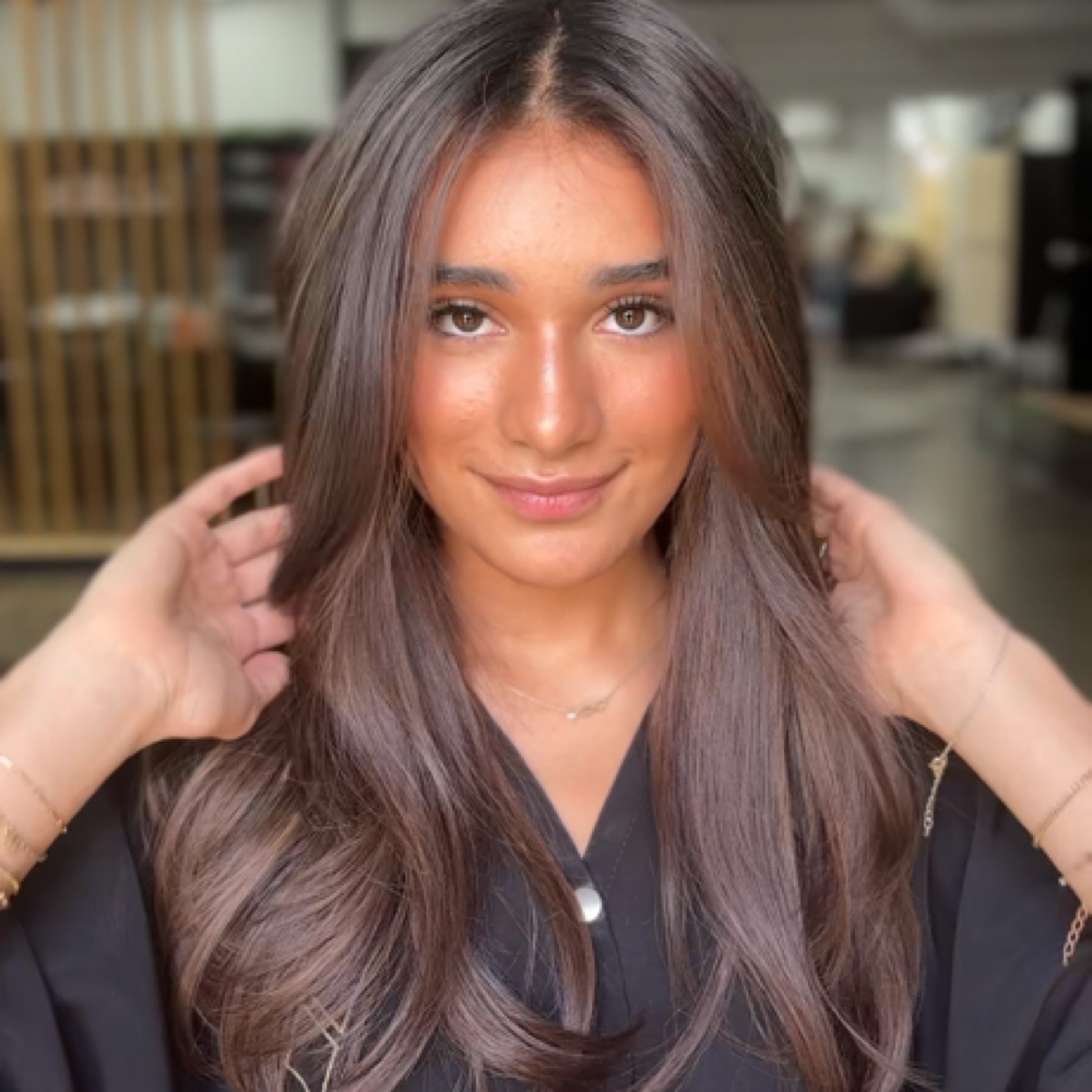 Dimensional Brunette at Valorelle Beauty Co in Arlington, TX