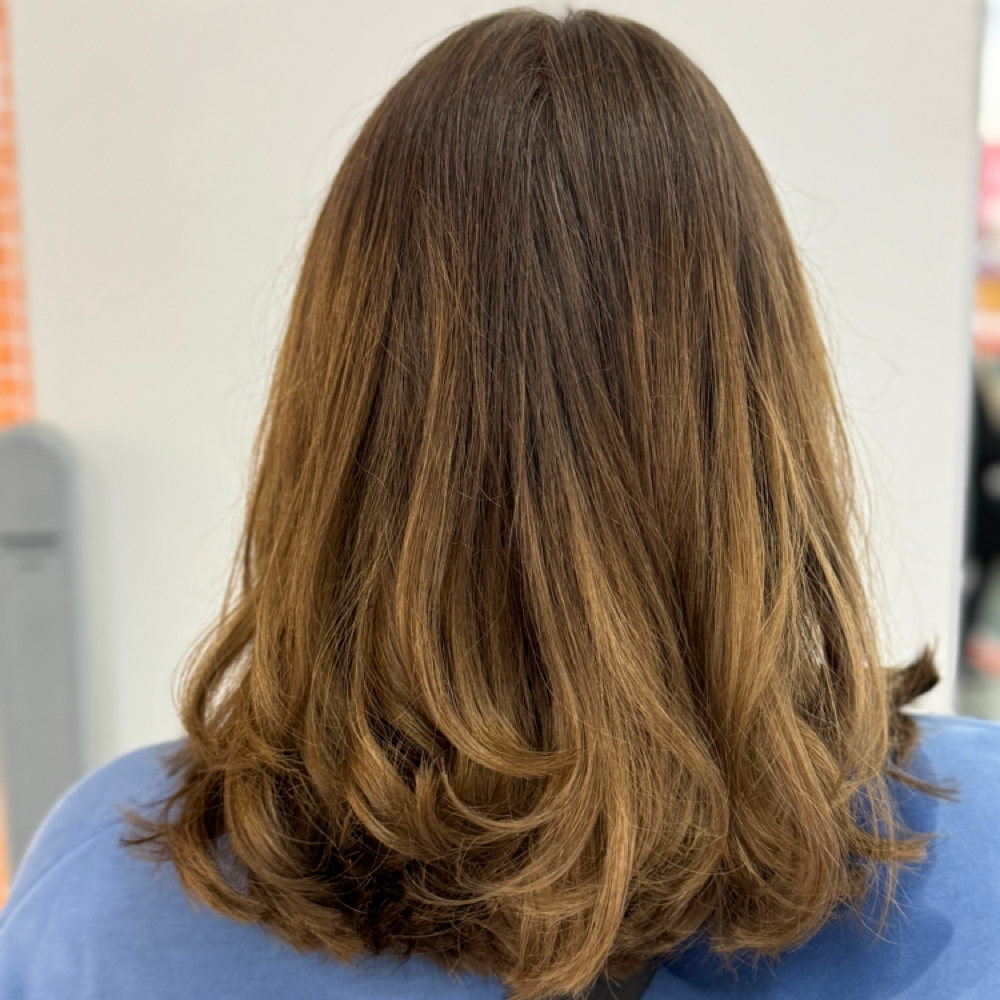 Medium Length Haircut at Lux Spa Collective in Encinitas, CA