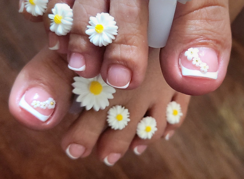 Acrylic Pedicure at Lux Beauty Bar in Nacogdoches, TX