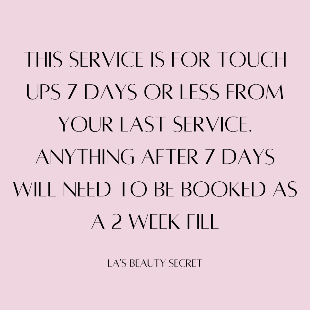 1 Week Touch Up Any Set