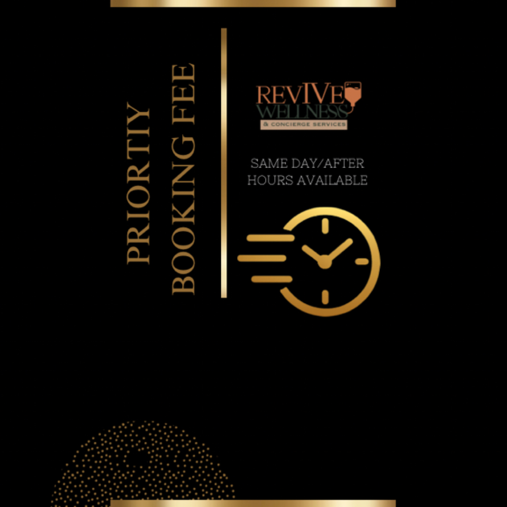 ⚡ Priority Booking Fee at RevIVe Wellness & Concierge Services in Houston, TX