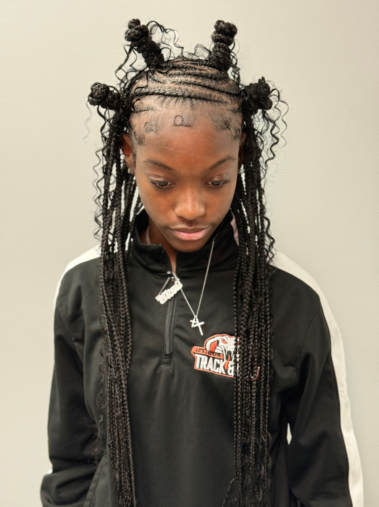 Tribal Braids w/ Knotless