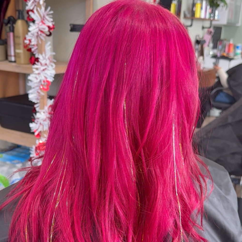 Tinsel Application at Wicked Belleza in Montebello, CA