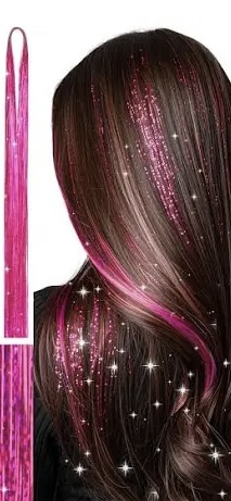 TINSEL EXTNS 10 STRANDS $150 + UP