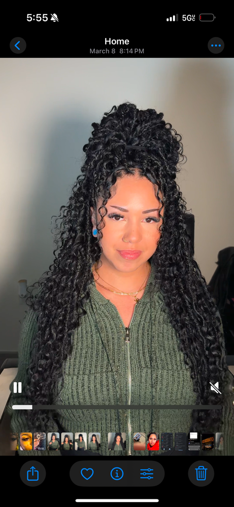Island Locs Waist Length
